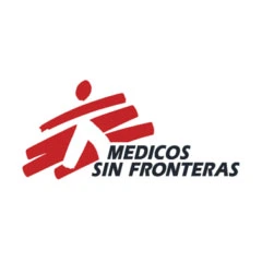 Logo de Médicos Sin Fronteras, organización humanitaria internacional de asistencia médica